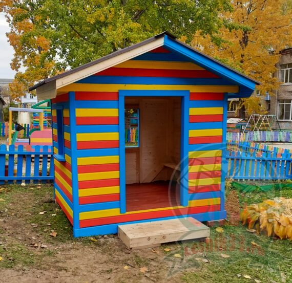 Детский домик для игр "Радуга" без окрашивания